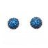 Capri Blue Crystal Ball Earrings with Swarovski Elements