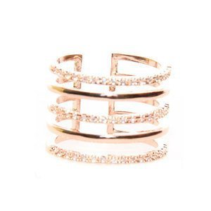 Enchanted Rose Gold 5 Bar Ring Enchanted Rose Gold 5 Bar Ring