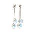 Crystal cube and Aurora Boreale heart droplets