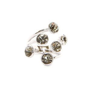 Satin Crystal Signature Ring made with Swarovski Elements