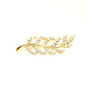 Gold Fern Ear Crawler made with Cubic Zirconia crystals Gold Fern Ear Crawler made with Cubic Zirconia crystals
