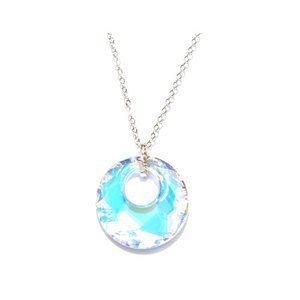 Crystal Moon necklace made with Cubic Zirconia Crystals Crystal Moon necklace made with Cubic Zirconia Crystals