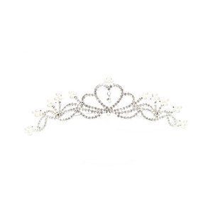 Crystal & Pearl Comb Tiara made with Swarovski Elements Crystal & Pearl Comb Tiara made with Swarovski Elements
