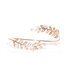 Fern Design Cubic Zirconia Bracelet in Rose Gold
