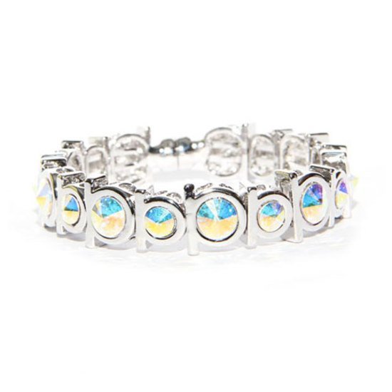 Crystal Aurora Boreale Devotion Bracelet made with Swarovski Elements
