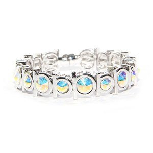 Crystal Aurora Boreale Devotion Bracelet made with Swarovski Elements