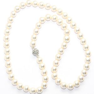 Medium Necklace made with Swarovski Elements Pearls