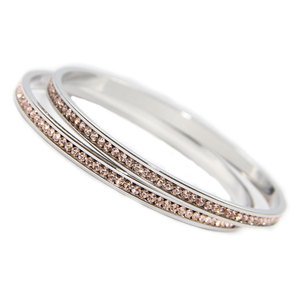 Silk Bangles made with Swarovski Elements (Large)