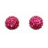 Fuchsia Crystal Ball Earring with Swarovski Elements