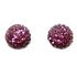 Burgundy Crystal Ball Earrings with Swarovski Elements