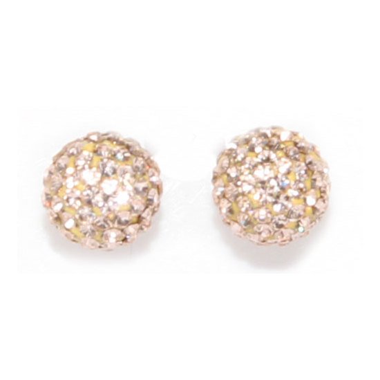 Silk Crystal Ball Earrings with Swarovski Elements