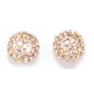 Silk Crystal Ball Earrings with Swarovski Elements