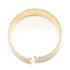 Golden Crystal Cuff Bracelet made with Swarovski Elements (Medium)