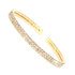 Golden Crystal Band Bracelet made with Swarovski Elements