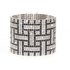 Charcoal Geometric Crystal Cuff Bracelet made with Swarovski Elements