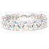 Aurore Boreale Silver Crystal Gemstone Bracelet made with Swarovski Elements 