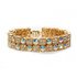 Aurore Boreale Gold Crystal Gemstone Bracelet made with Swarovski Elements
