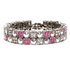 Fuchsia & Aurore Boreale Crystal Gemstone Bracelet made with Swarovski Elements