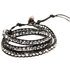 Hematite Leather Wrap Bracelet