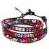 Mixed Beads Leather Wrap Bracelet