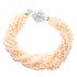 Peach Twisted Crystal Bracelet
