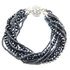 Dark Indigo Twisted Crystal Bracelet