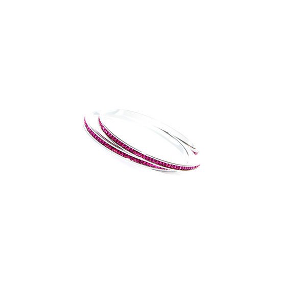 Fuchsia Bangles made with Swarovski Elements (Medium)