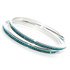 Blue Zircon Bangles made with Swarovski Elements (Medium)