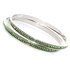 Peridot Green Bangles made with Swarovski Elements (Medium)