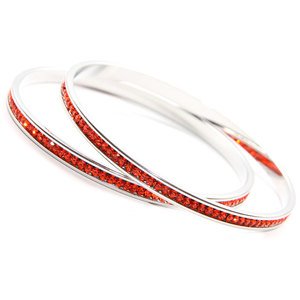Orange Bangles made Swarovski Elements (Medium)