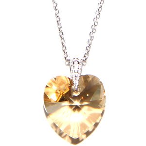 Light Topaz Sweetheart Necklace