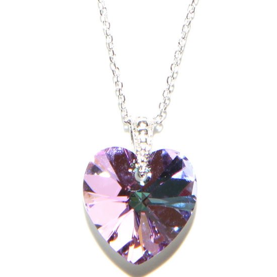 Crystal Volcano Sweetheart Necklace