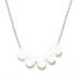 White Opal Bead Necklace made with Swarovski Elements