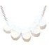 White Opal Bead Necklace made with Swarovski Elements