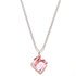 Rose Pink Cube Necklace made with Swarovski Elements