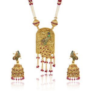 Antique Peacock Pendant Set Antique Peacock Pendant Set