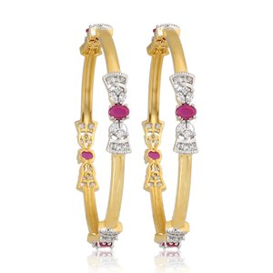 Ruby Zircon Bangles Ruby Zircon Bangles