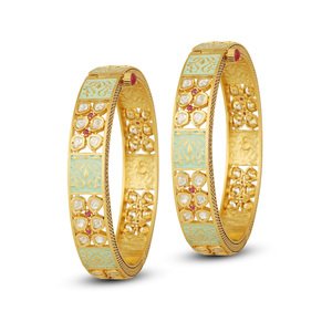 Mint Green hinged bangles Mint Green hinged bangles