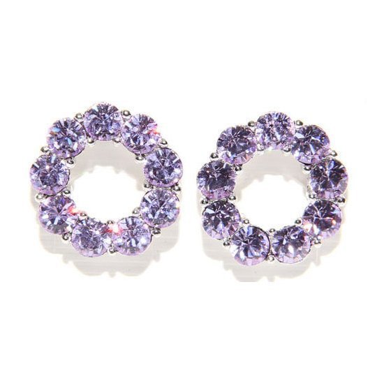 Boutique Hoop Lt Amethyst