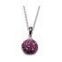 Burgundy Crystal Ball Necklace made with Swarovski Elements